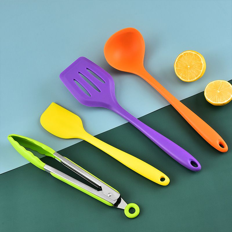 Cooking Spoon,Kitchen Utensil Set,Colorful Silicone Cooking Utensil Set view 2
