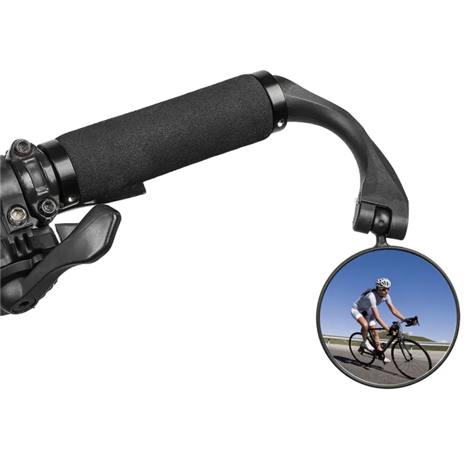 Bike Mirror, Adjustable Bycycle Rear View Mirror, Mountain Bikes, Road Bikes view 3