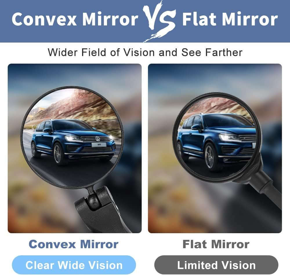 Bike Mirror, Adjustable Bycycle Rear View Mirror, Mountain Bikes, Road Bikes view 5