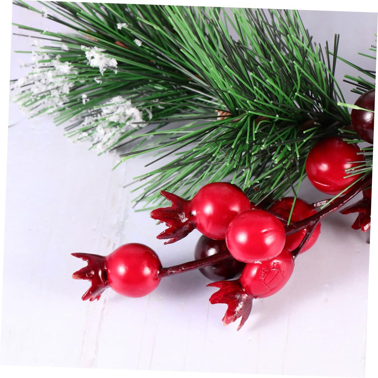 Xmas Table Centerpiece Xmas Garland Wreath Fake Plant Wreath Pine Cones view 2