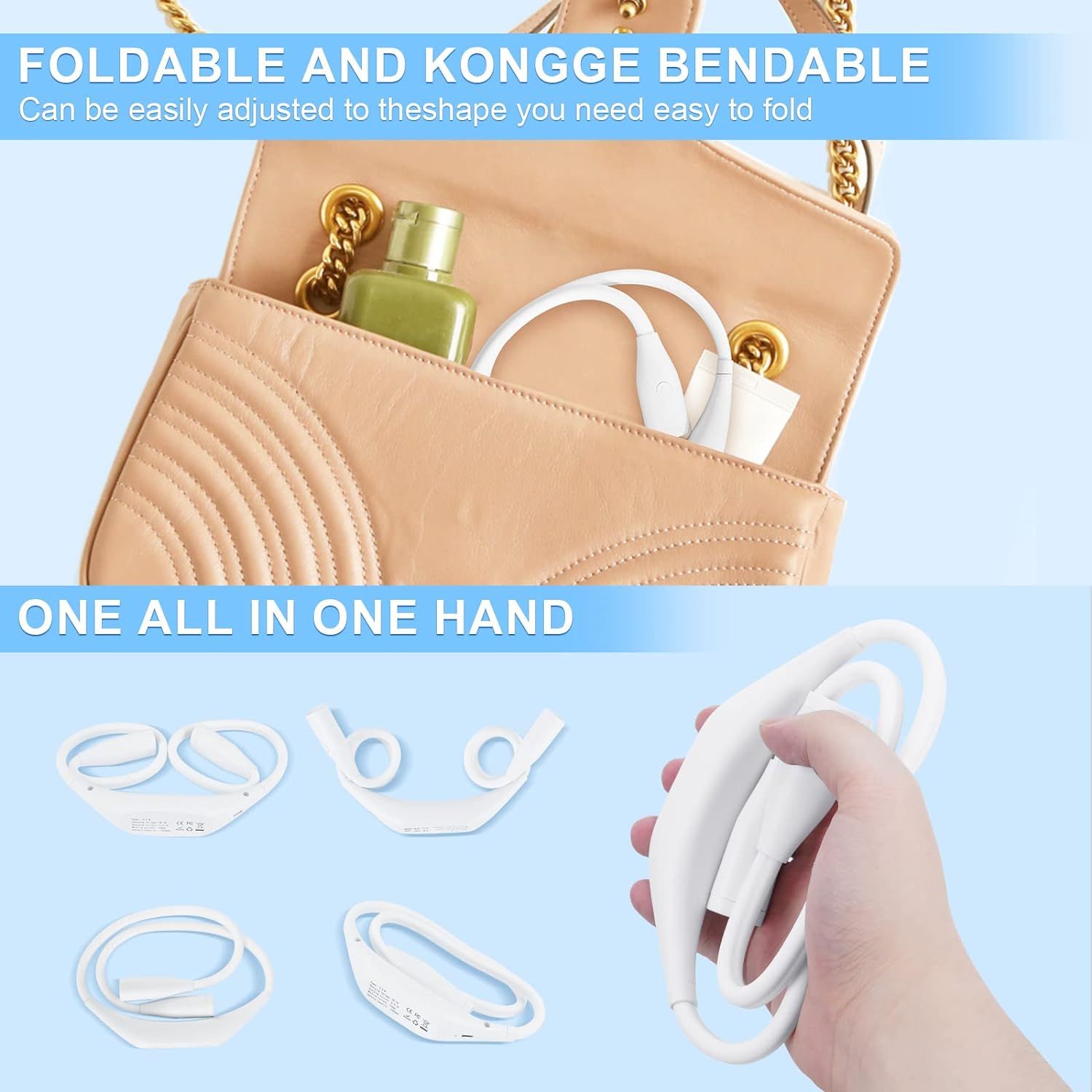 Neck Reading Light LED Book Light for Reading in Bed with Stepless Dimming view 3