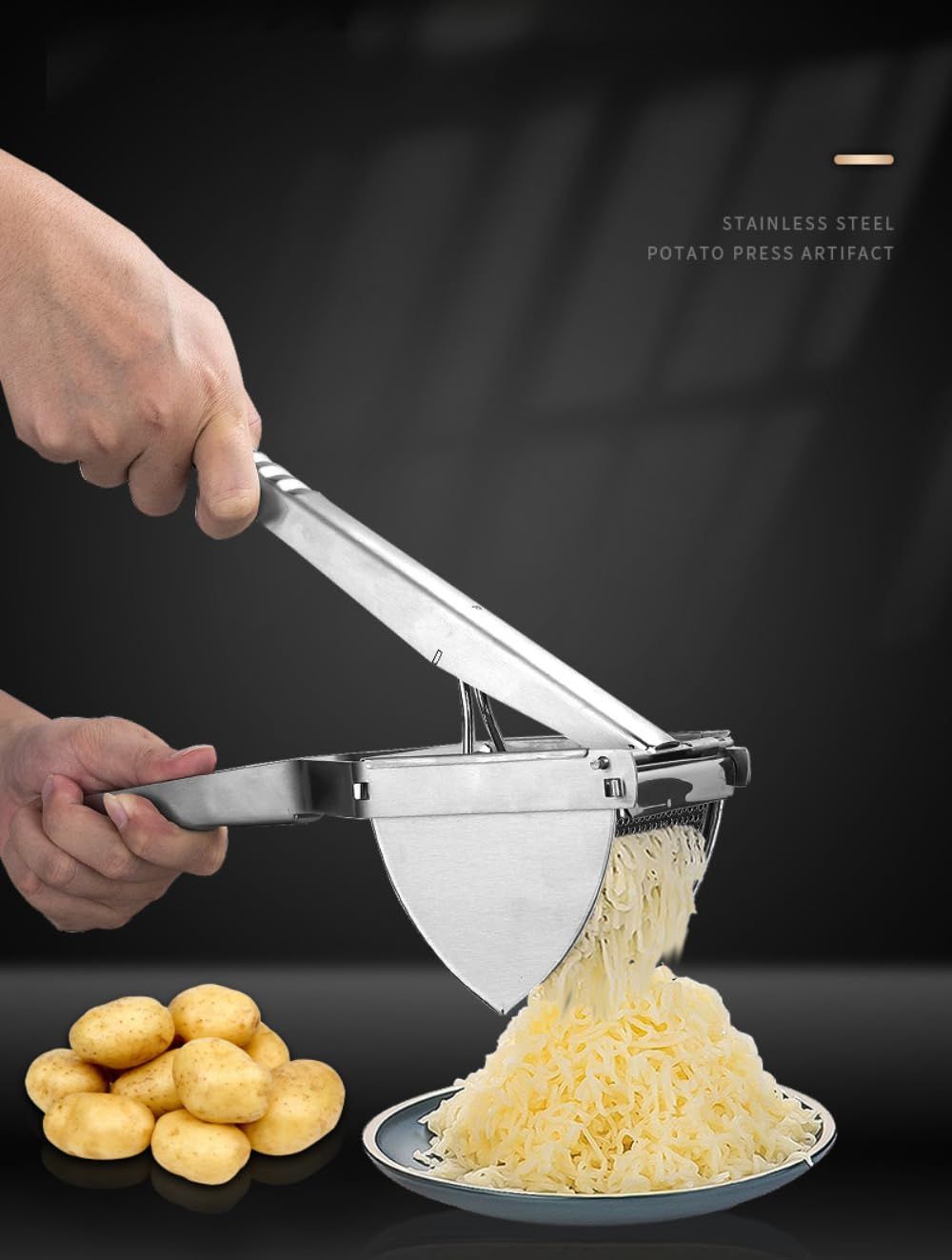 Multi-Purpose Potato Ricer or Vegetable Masher and Orange Juicer Set for view 5