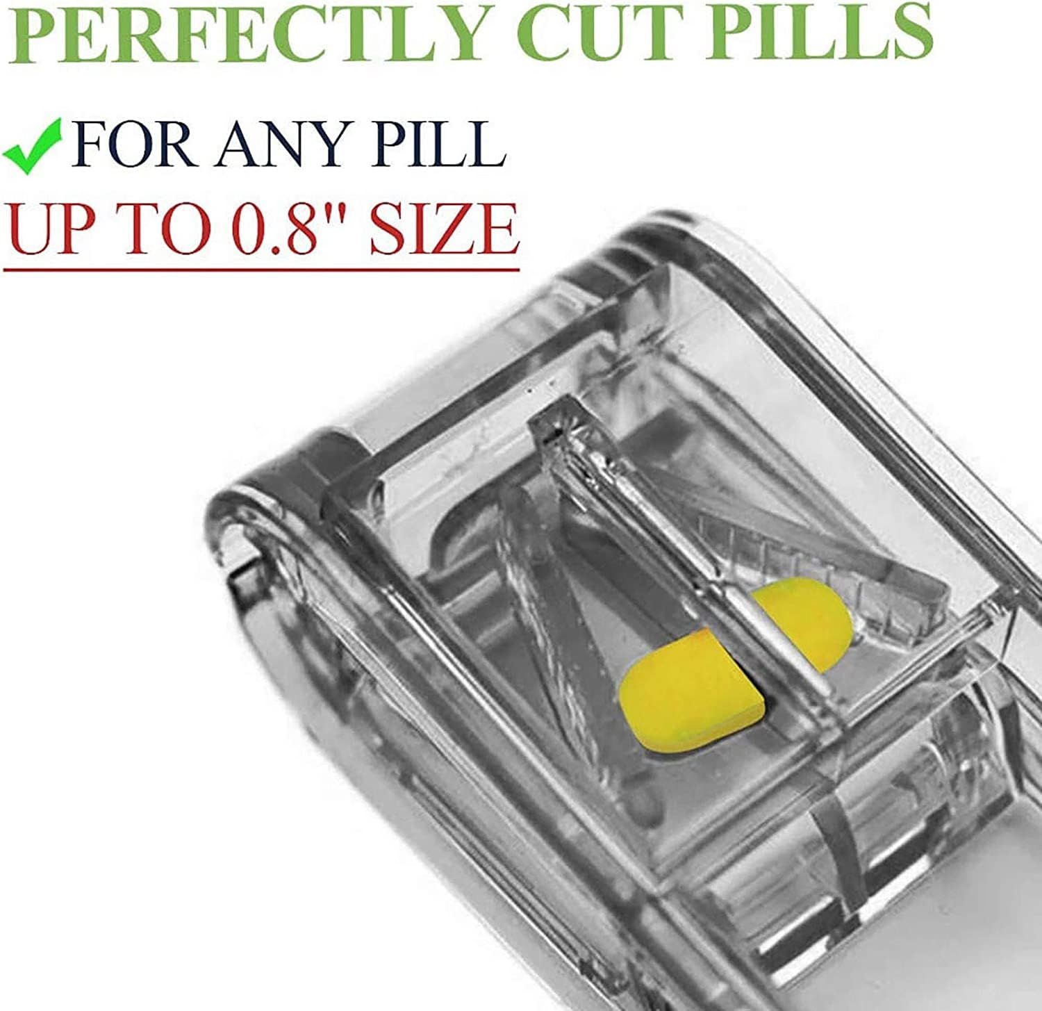 Pill Cutter for Small or Large Pills. The Best Multiple Pill Splitter Ever! view 3
