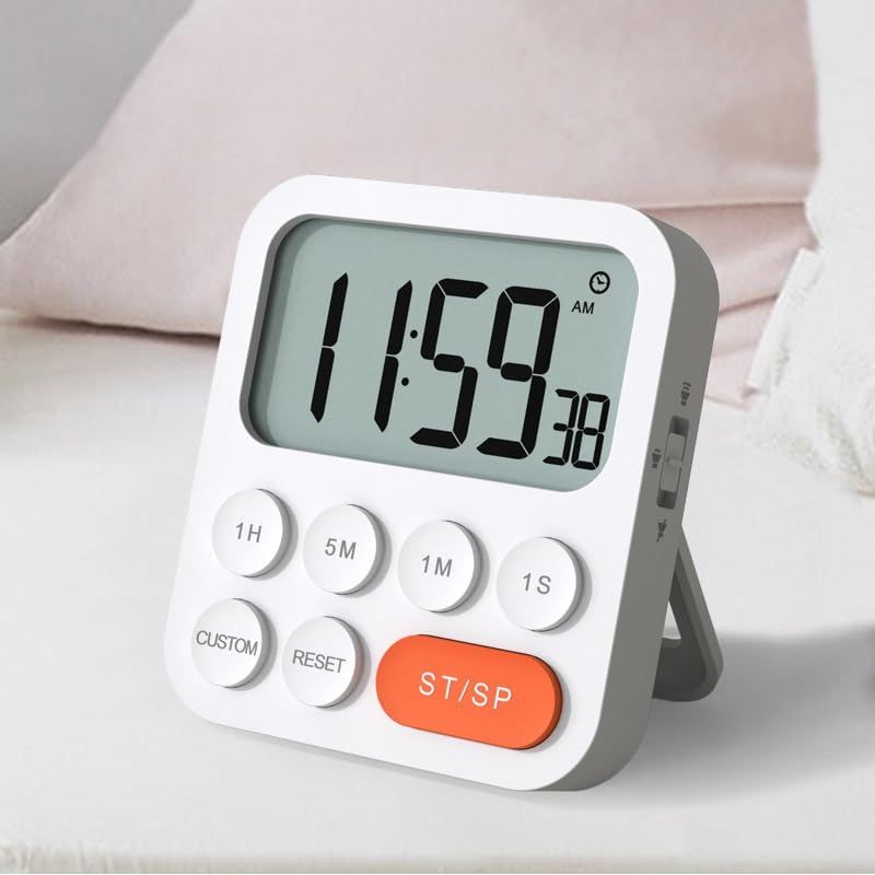 Kitchen Timer Learning Cooking Timer Clock Countdown Bedroom Fitness Student view 4