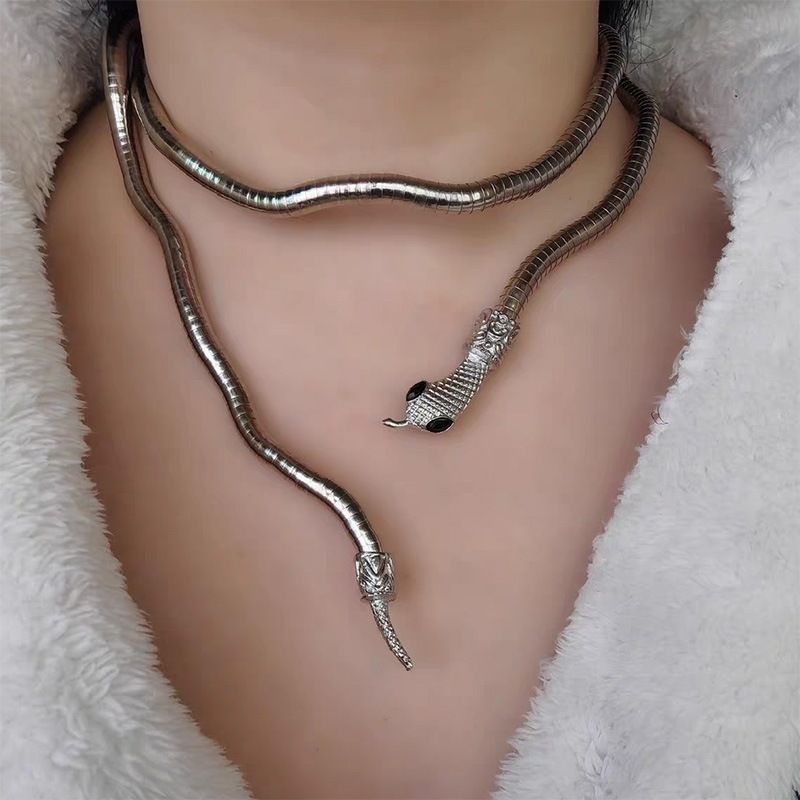 Necklace Retro Adjustable Snake Shape Collar Necklace Fashion Accessories for view 3
