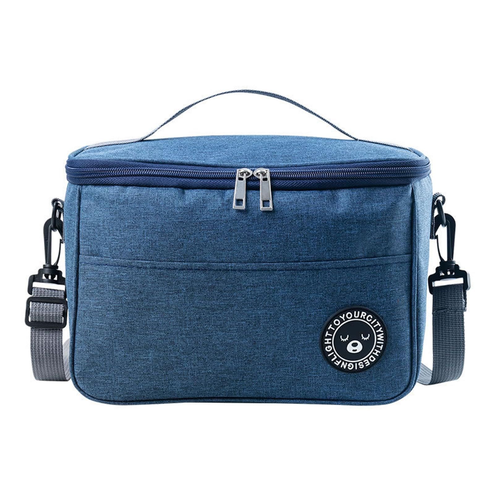 Bento Bento Waterproof Easy to Carry Oxford Wide Opening Thermal Lunch Picnic