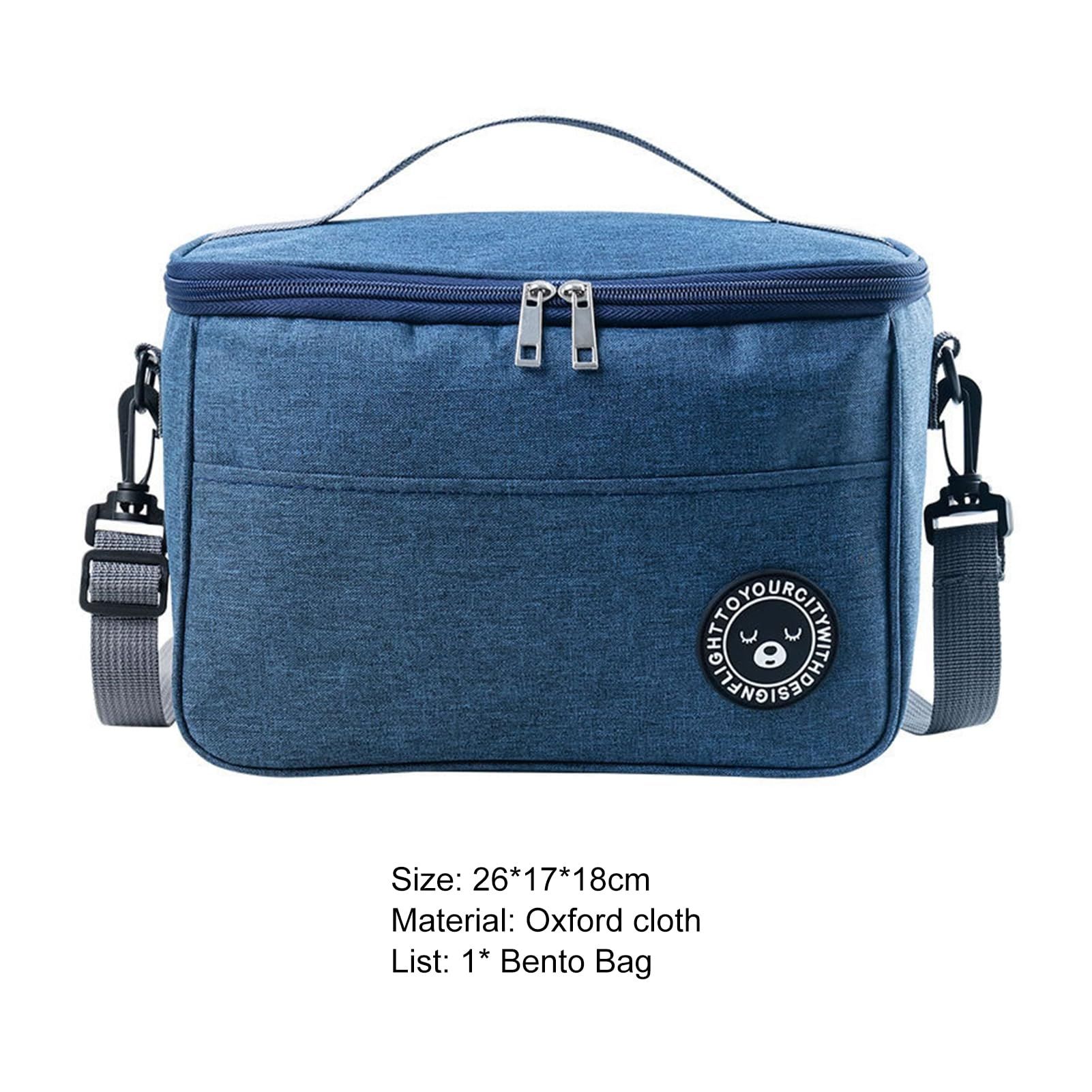 Bento Bento Waterproof Easy to Carry Oxford Wide Opening Thermal Lunch Picnic view 4