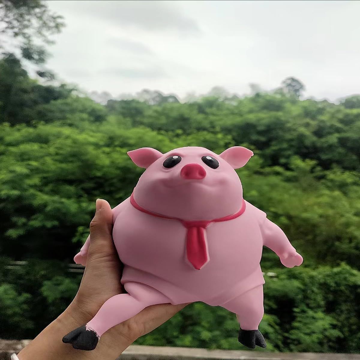 Pink Pig Squishy Toy for Kids Adults view 2