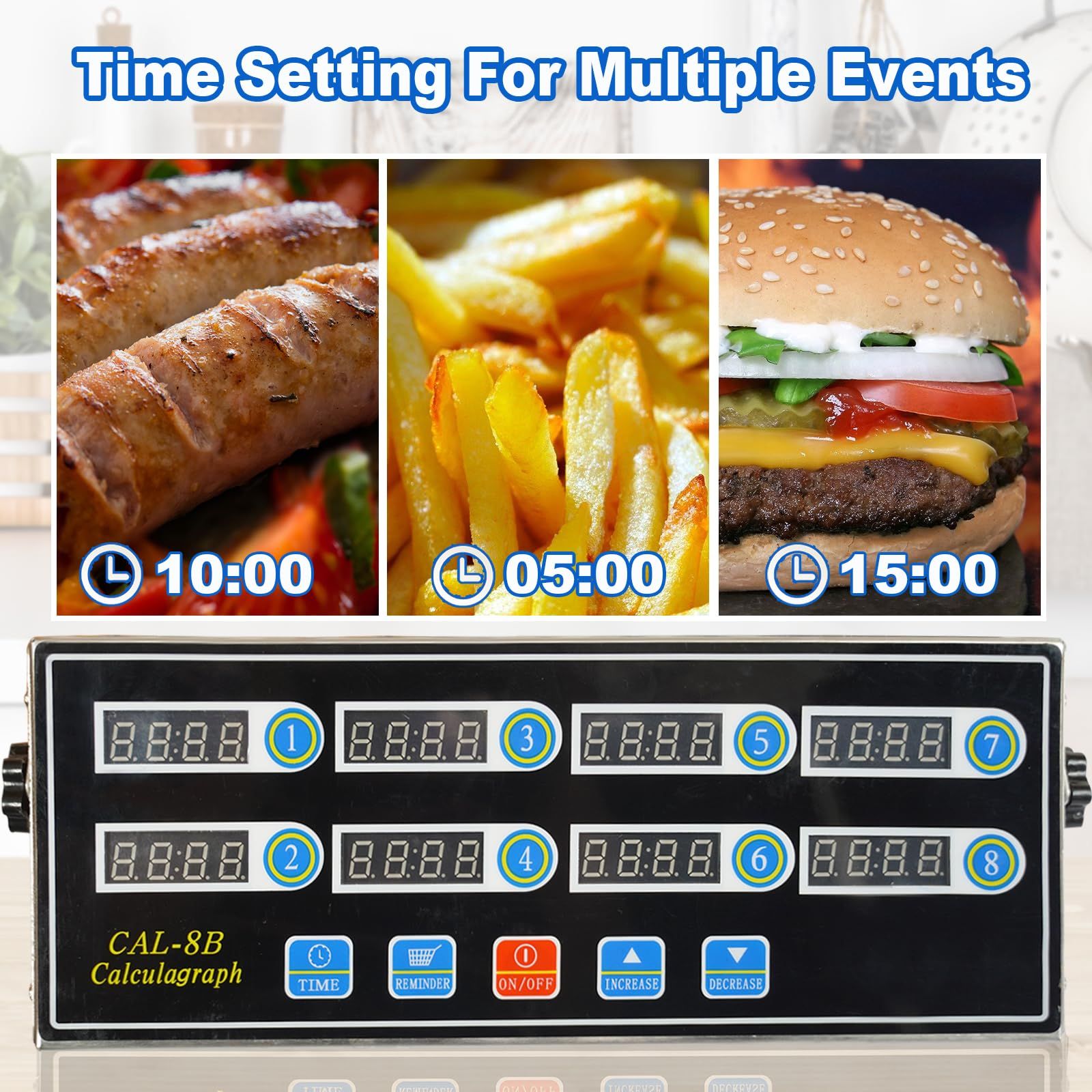 Commercial 8 Channels Digital Kitchen Timer view 4
