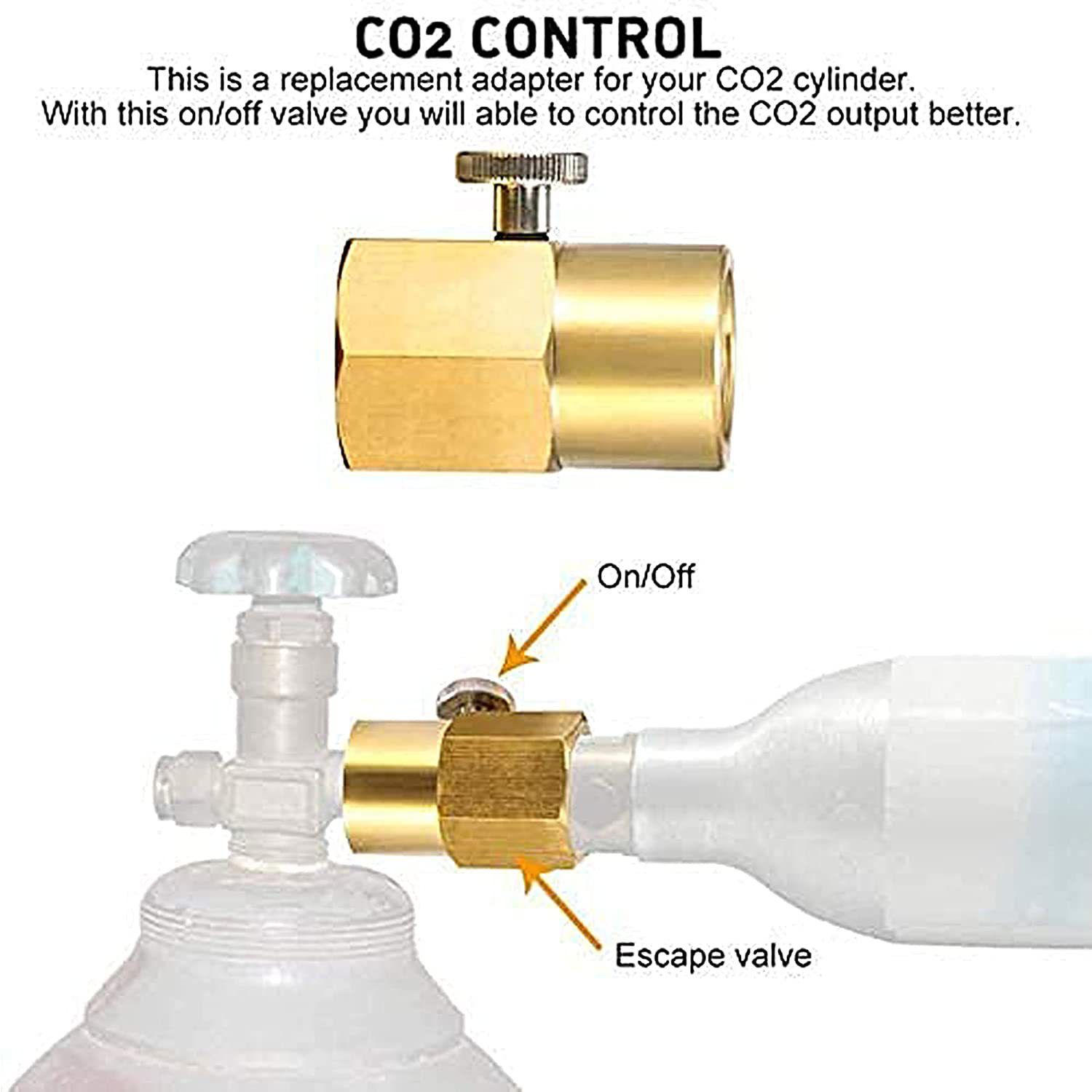 Soda Refill Bottle Adapter Refills Connector Kit for CGA320 to TR21-4 view 2