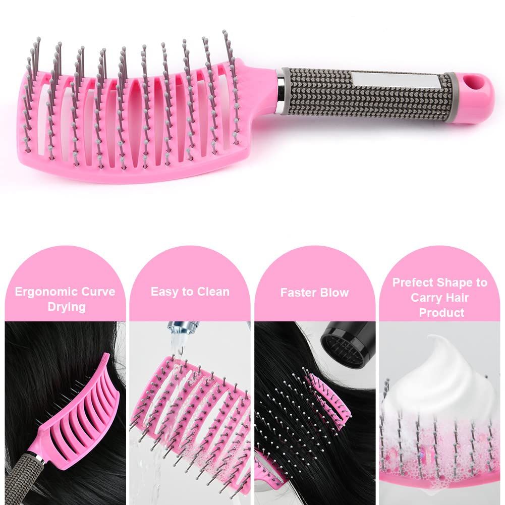 Hair Brush, Paddle Hairbrush, Soft Massage Vent Brush for Men Women, Hair view 3
