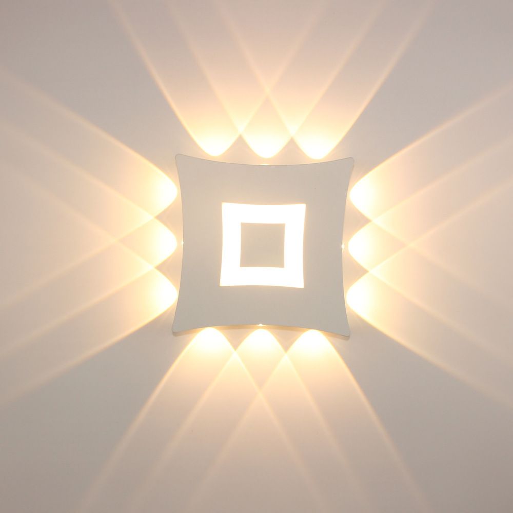 Modern Wall Sconces White Wall Sconce Hardwired Indoor Up Down Left Right Wall view 2