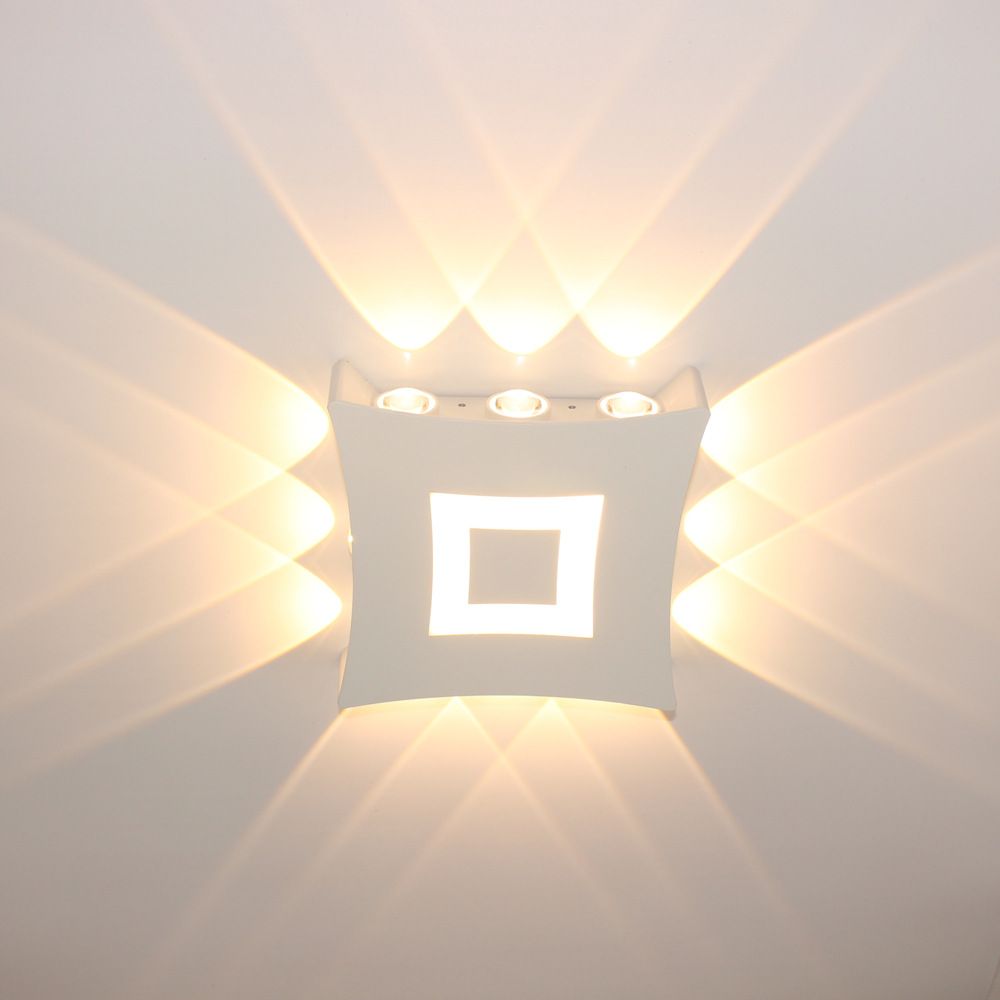 Modern Wall Sconces White Wall Sconce Hardwired Indoor Up Down Left Right Wall view 3