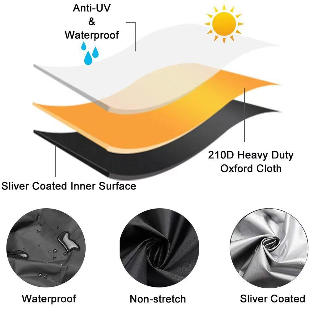 Lawn Mower Cover, Waterproof Heavy Duty Push Mower Covers Outdoor, Dust UV view 3