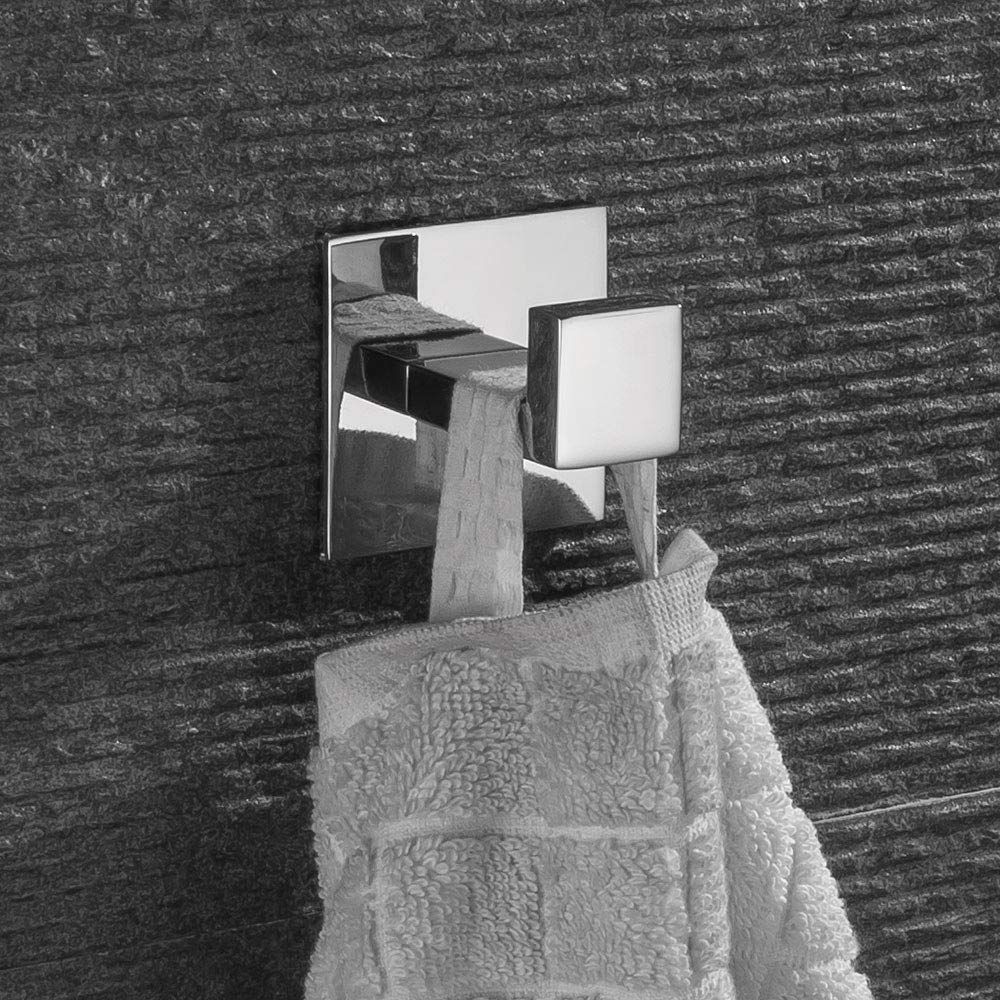 Stainless Steel Bathroom Towel Hook Self Adhesive Robe Coat Hook in Bathroom view 4