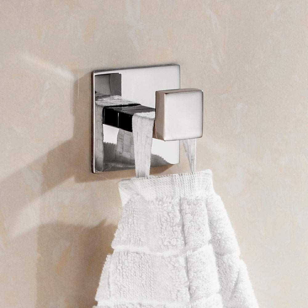 Stainless Steel Bathroom Towel Hook Self Adhesive Robe Coat Hook in Bathroom view 5