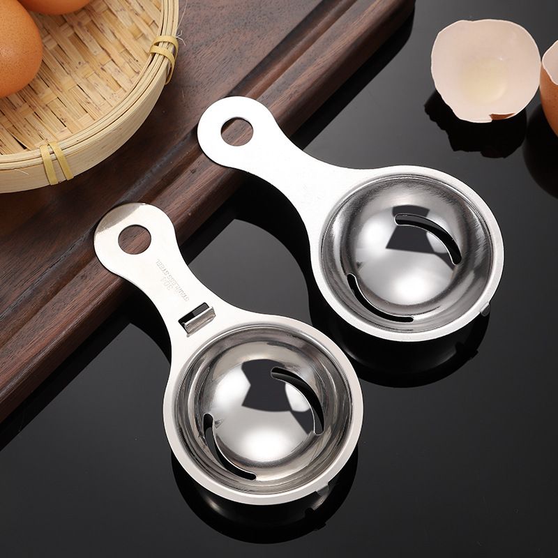 Egg Yolk Separator, Stainless Steel Egg White Separator ，Dishwasher Safe view 2