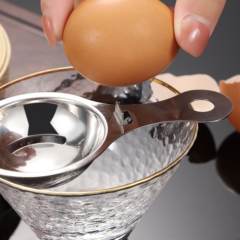 Egg Yolk Separator, Stainless Steel Egg White Separator ，Dishwasher Safe view 3