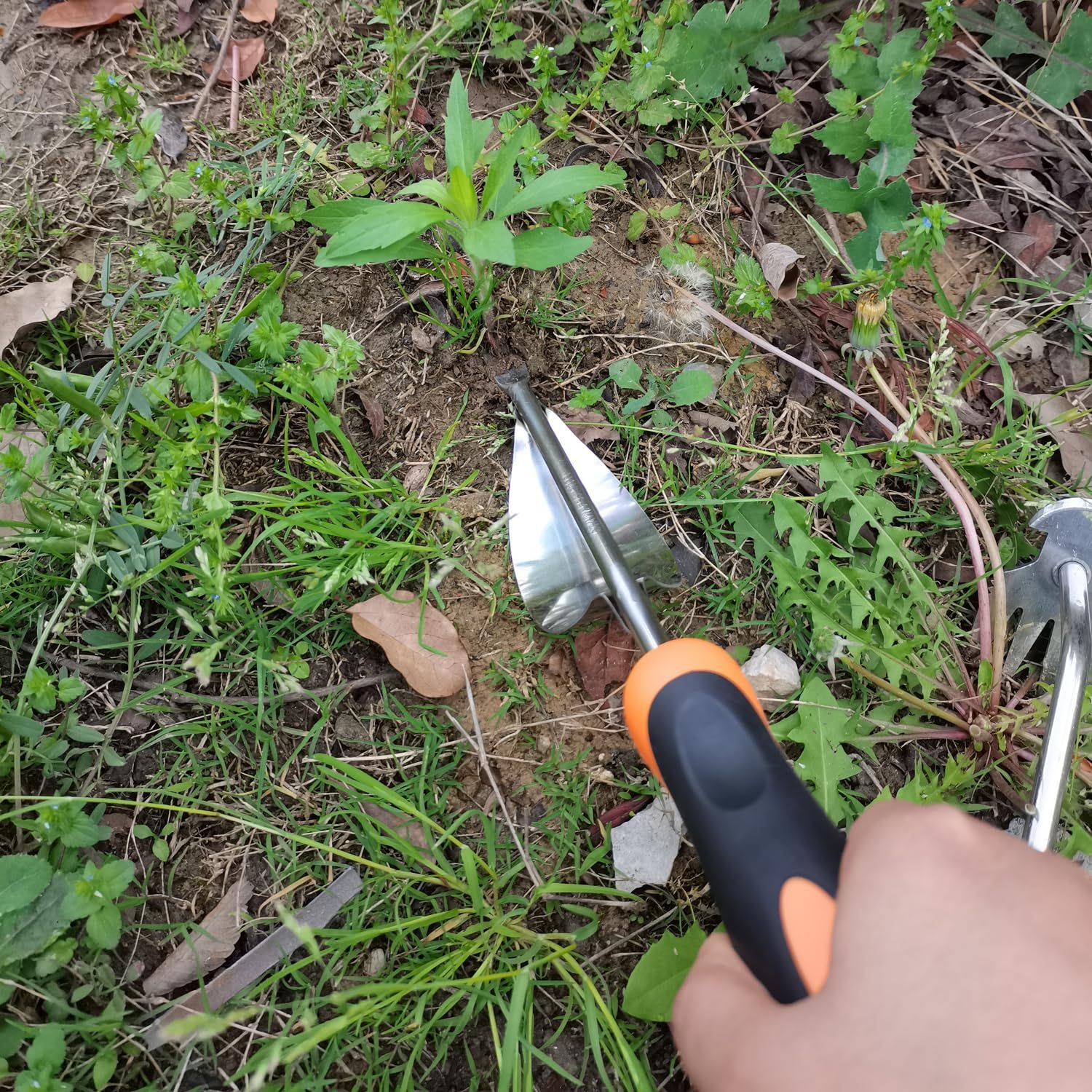 Weeder Puller Tool, Hand Weeder Tool, Manual Weed Forks, Multi Function Garden view 3