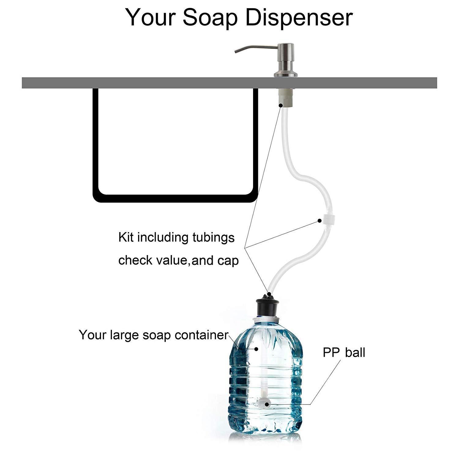 Dish Soap Dispenser for Kitchen Sink view 3