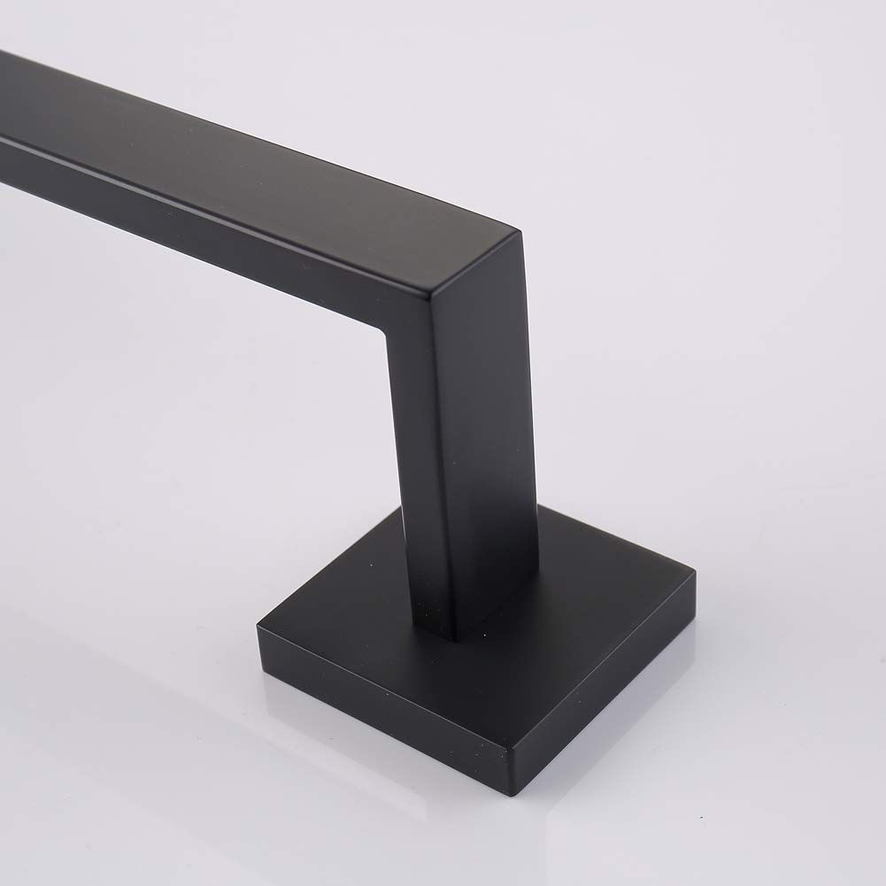 16 Inch Black Single Towel Bar Rack view 4