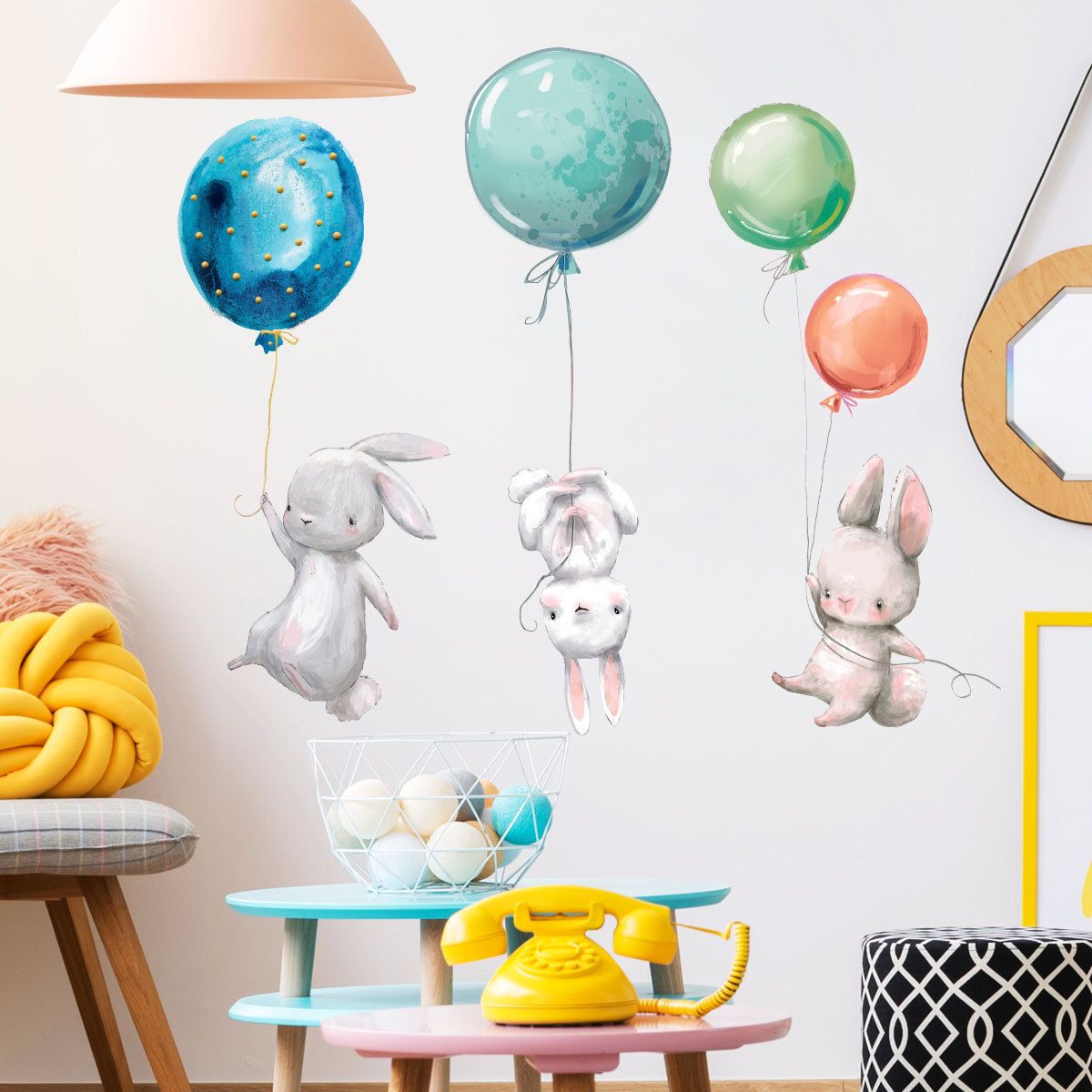 Creative Wall Stickers Watercolor Wall Decals view 3