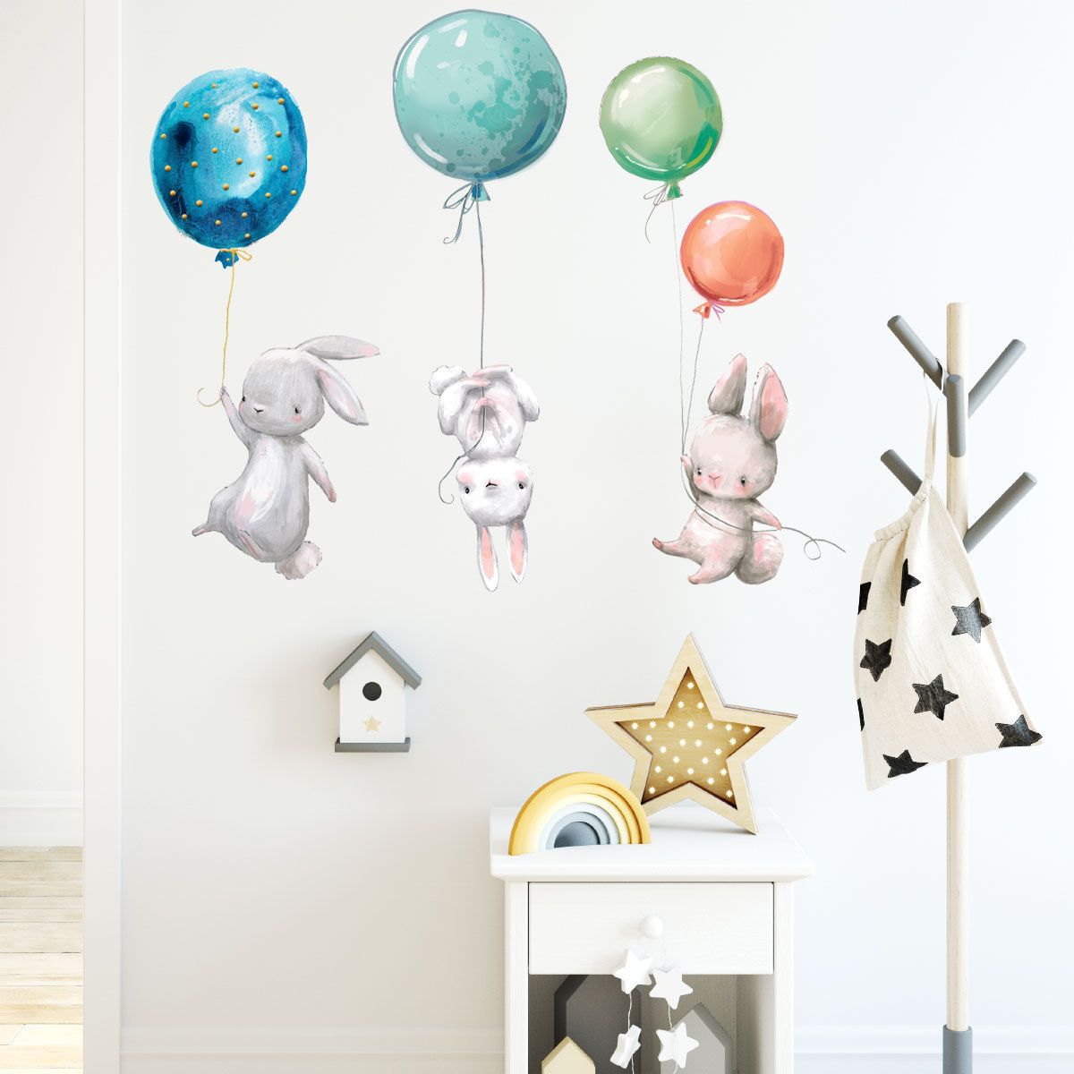 Creative Wall Stickers Watercolor Wall Decals view 5