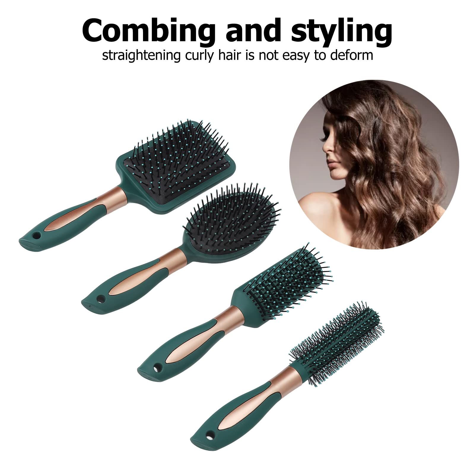 4 pcs Hair Brush Comb Set view 3