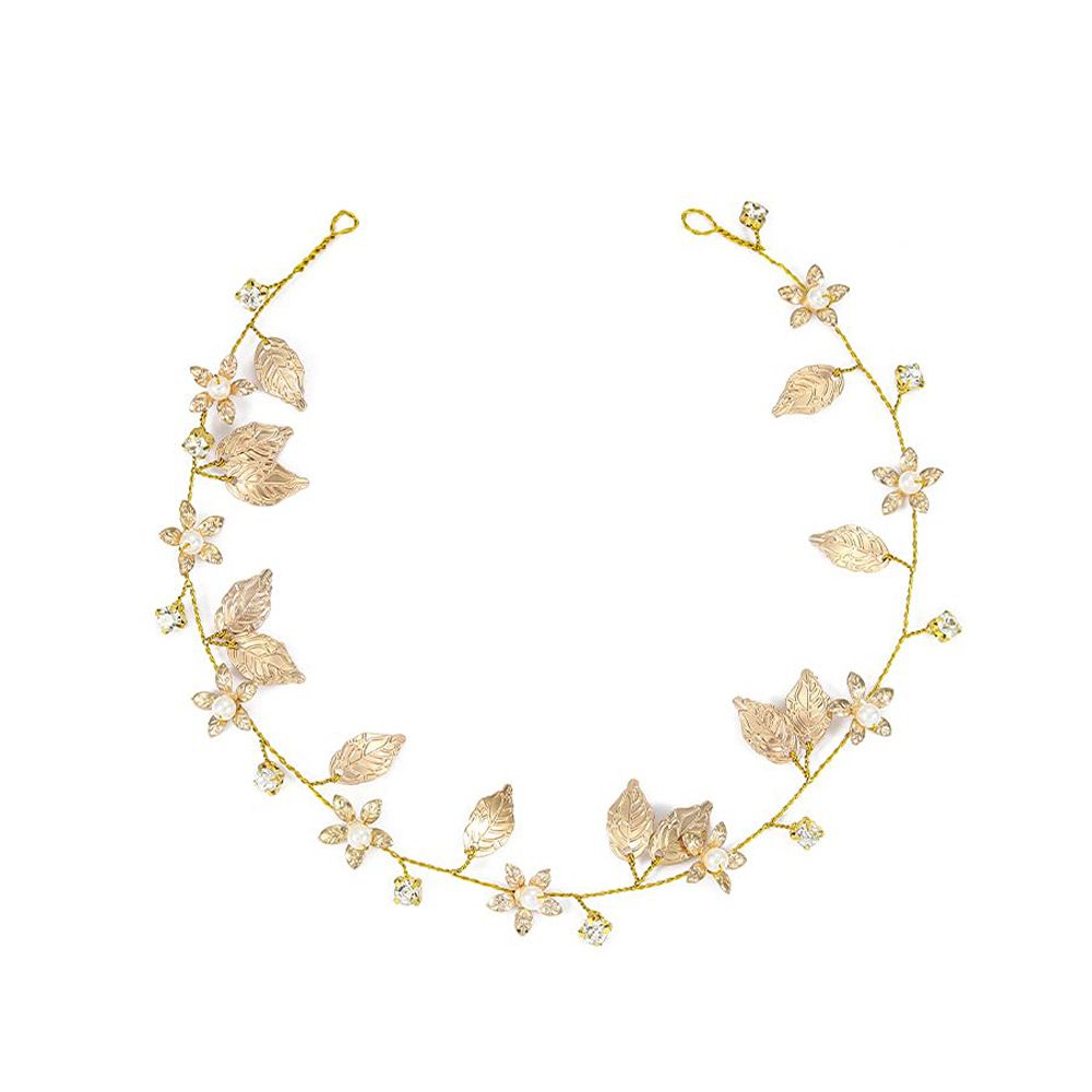 Headbands Bridal Headdress Gold Headband Clip on Antlers Wedding Headband