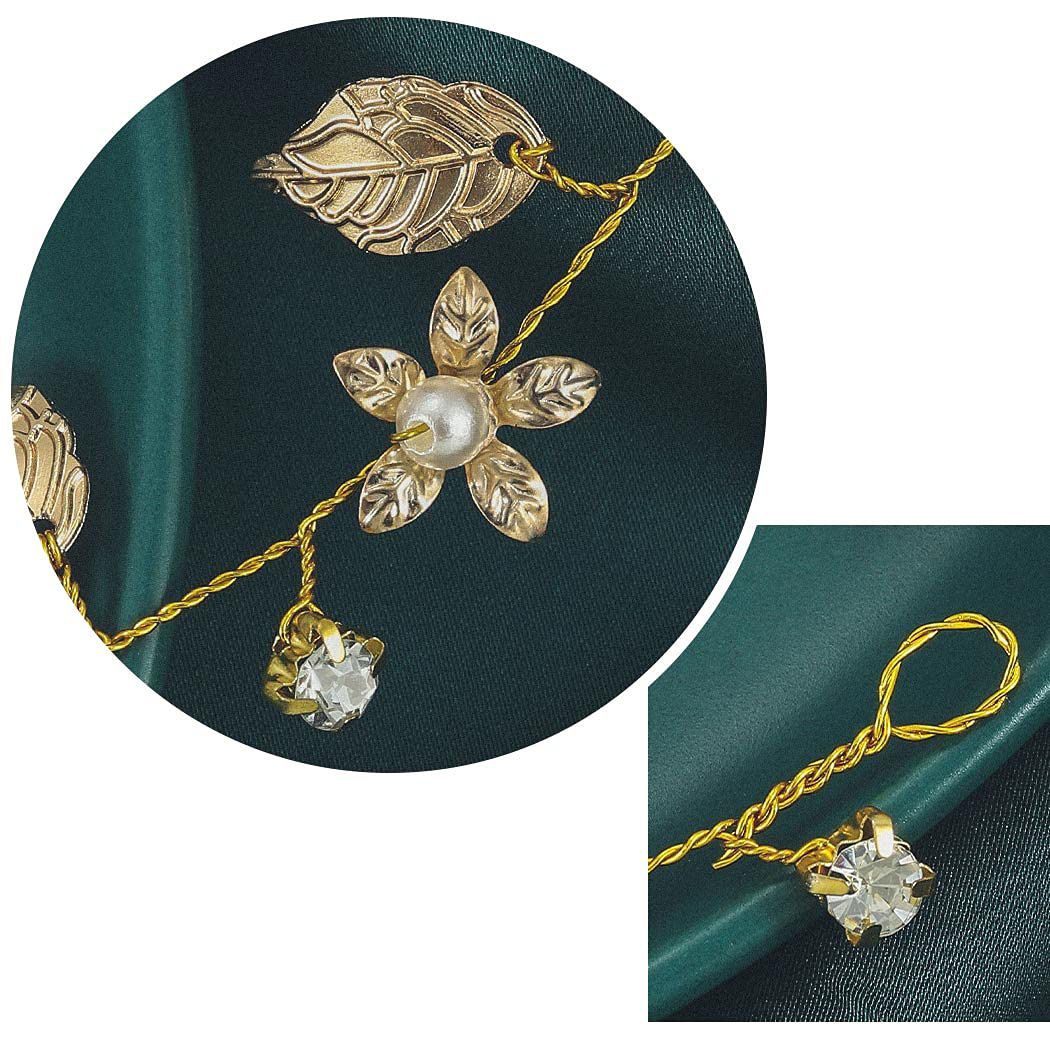 Headbands Bridal Headdress Gold Headband Clip on Antlers Wedding Headband view 3