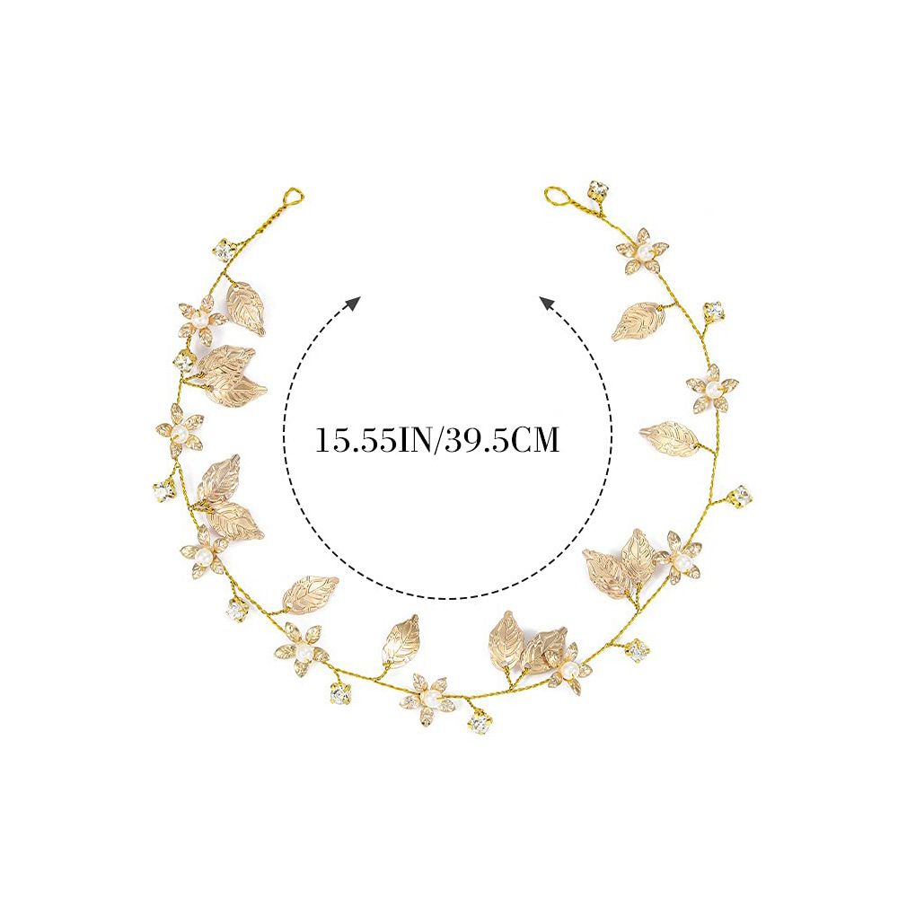 Headbands Bridal Headdress Gold Headband Clip on Antlers Wedding Headband view 4