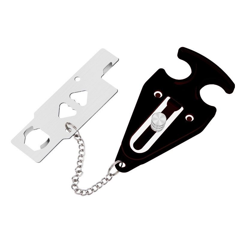 Portable Door Lock 3 Pack Extra Lock for Additional Privacy and Safety in Home view 2