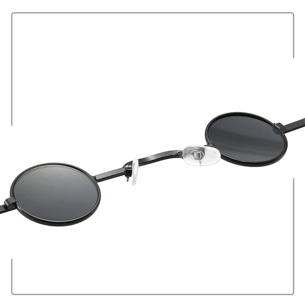Round Polarized Hippie Sunglasses Classic Retro Small Round Sunglasses Cute
