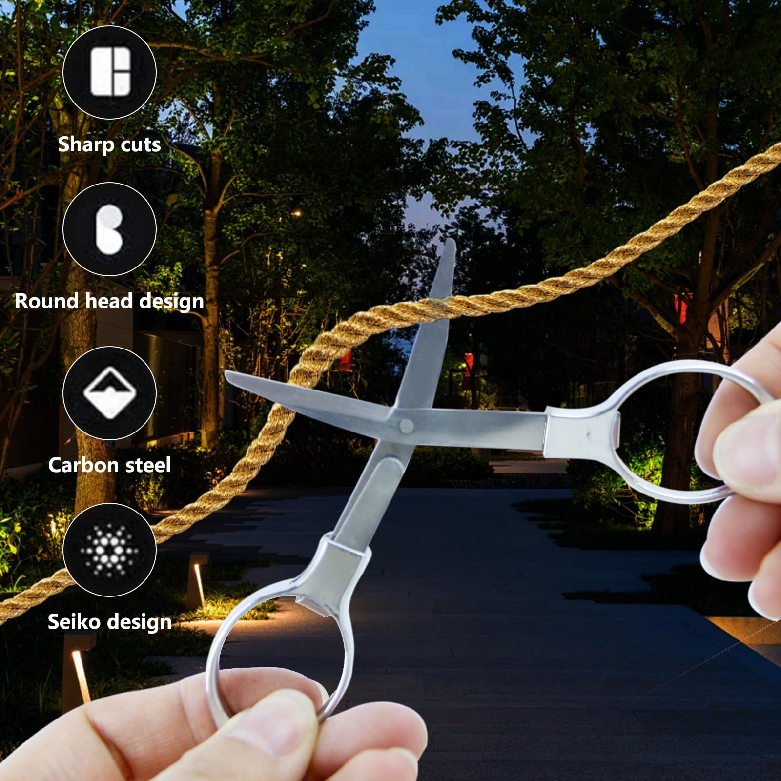 Safe Portable Travel Mini Scissors Stainless Steel Retractable Small Scissors view 4