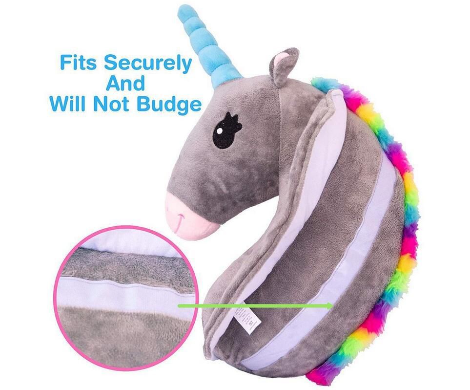 Plush Pillow, Ultra Soft and Cuddly Rainbow Color Stuffed Pillow for Kids view 2