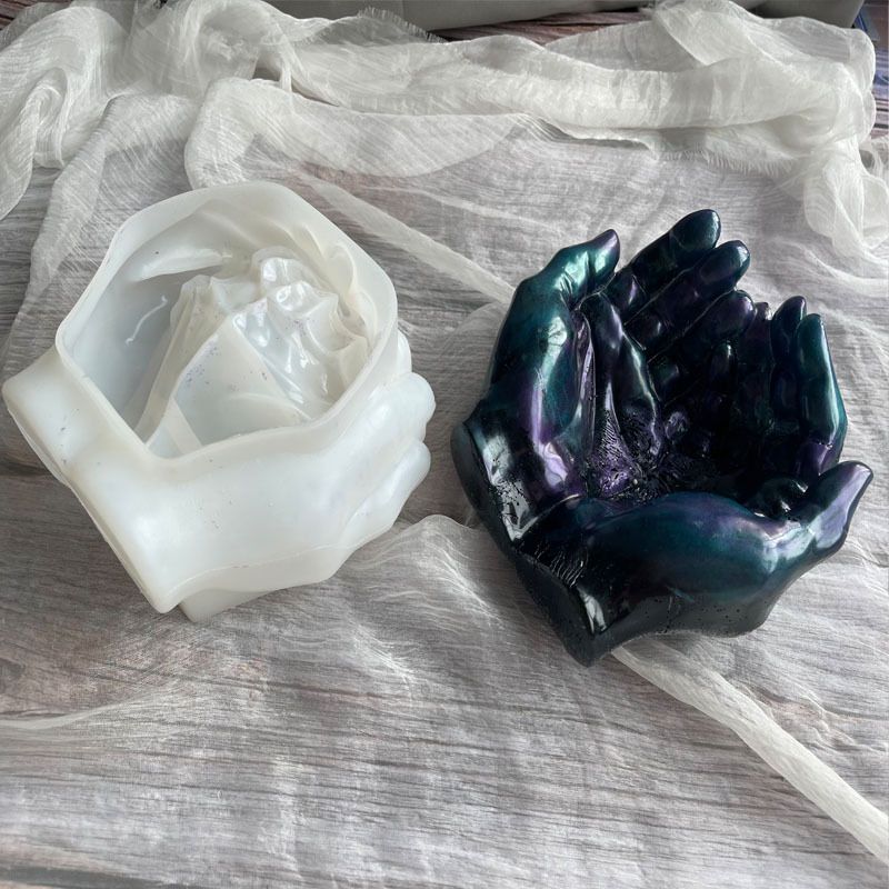 Silicone Resin Mold Eco Friendly Hand Shape Poisonless Durable Wide view 3