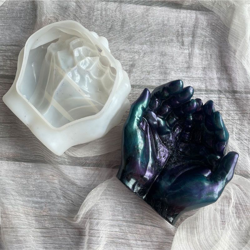 Silicone Resin Mold Eco Friendly Hand Shape Poisonless Durable Wide view 4