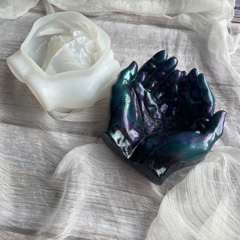 Silicone Resin Mold Eco Friendly Hand Shape Poisonless Durable Wide view 5