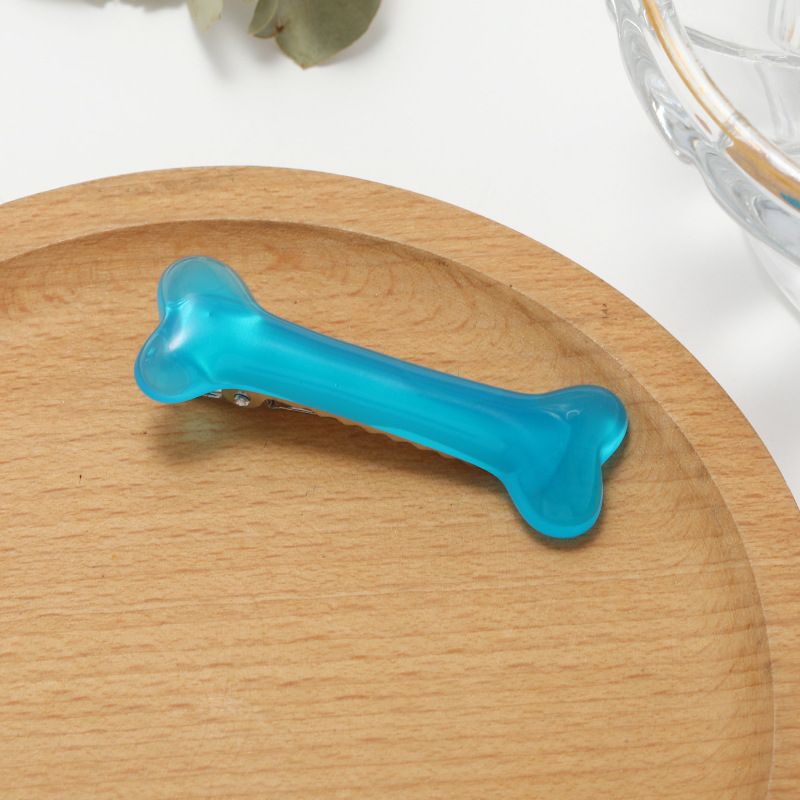 Dog Bone Hair Clips Dog Bone Alligator Clips Bones Hair Barrettes Halloween view 3