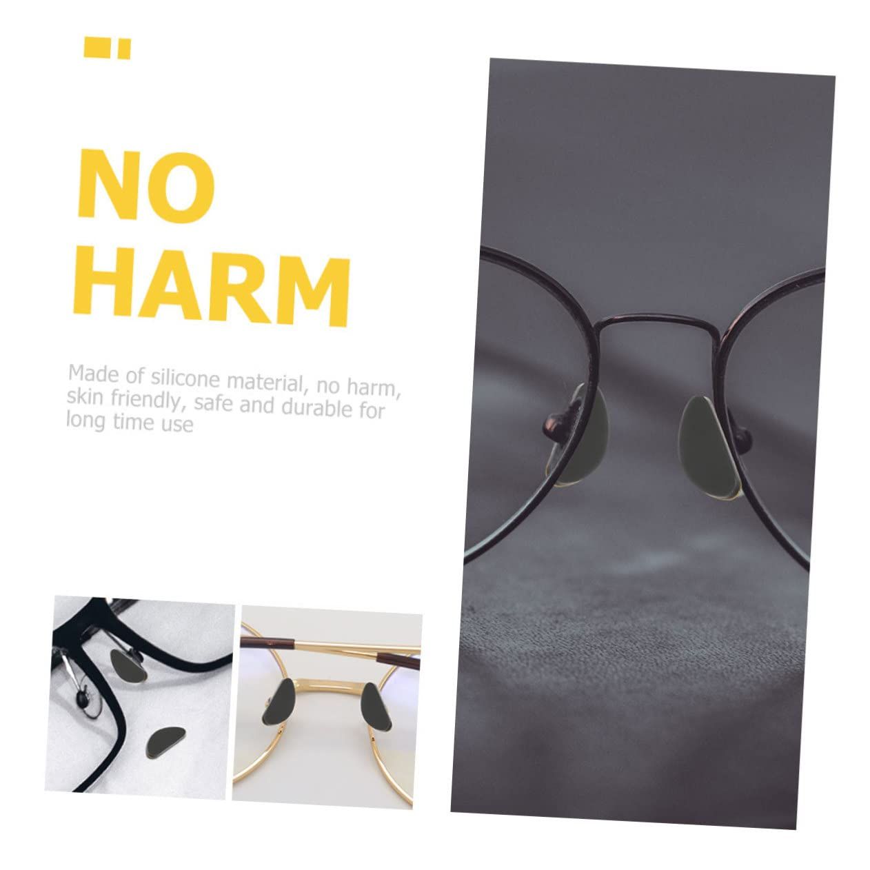 4 Pairs Glasses Nose Pad Glasses Nose Bridge Support Nose Guards for Glasses view 3
