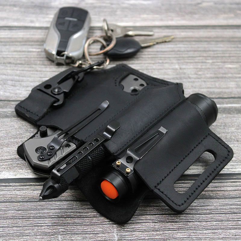 Handmade Leather Multitool Sheath view 3