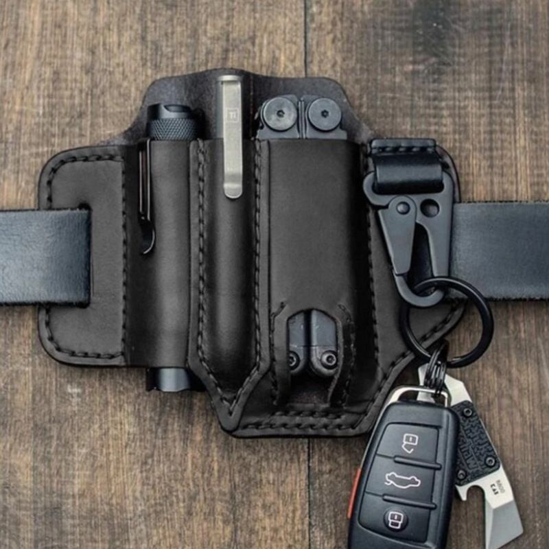 Handmade Leather Multitool Sheath view 5