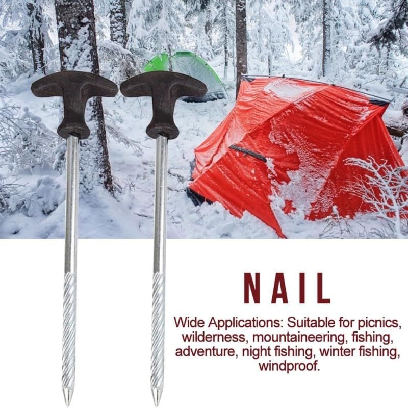 10 pcs Anti-Rust Travel Lengthening Tent Nail Thickening for Hard Frozen view 4