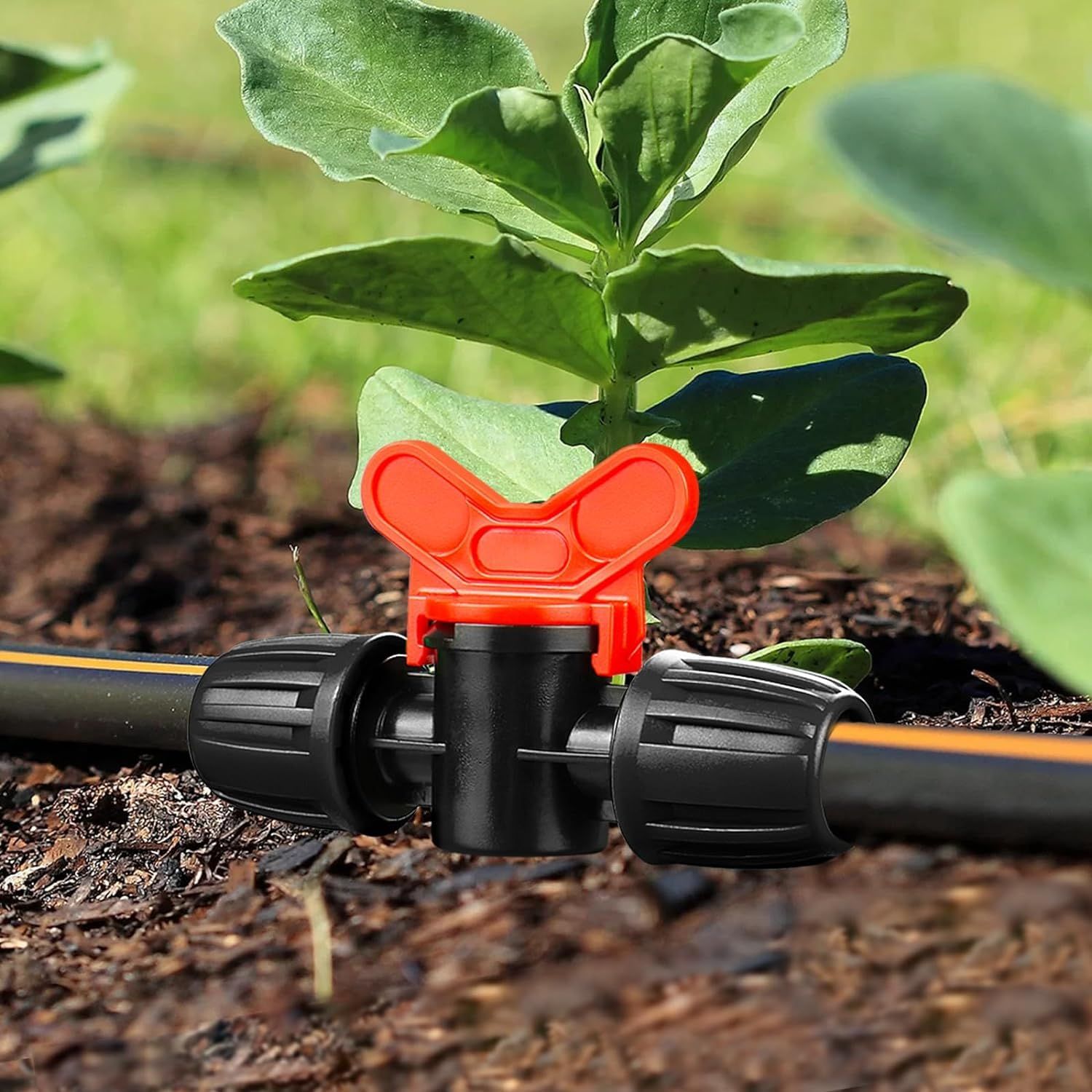 8 Pack Drip Irrigation Valve for 1/2 Inch Drip Tubing ：1/2'' In-line Locked view 3