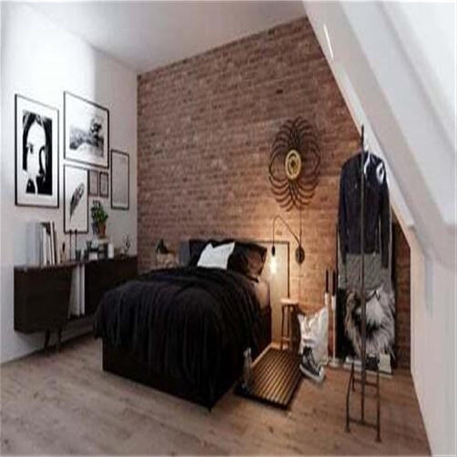 Creative Wooden Windmill Reversal Statue 3 Different Patterns Indoor Wall view 2