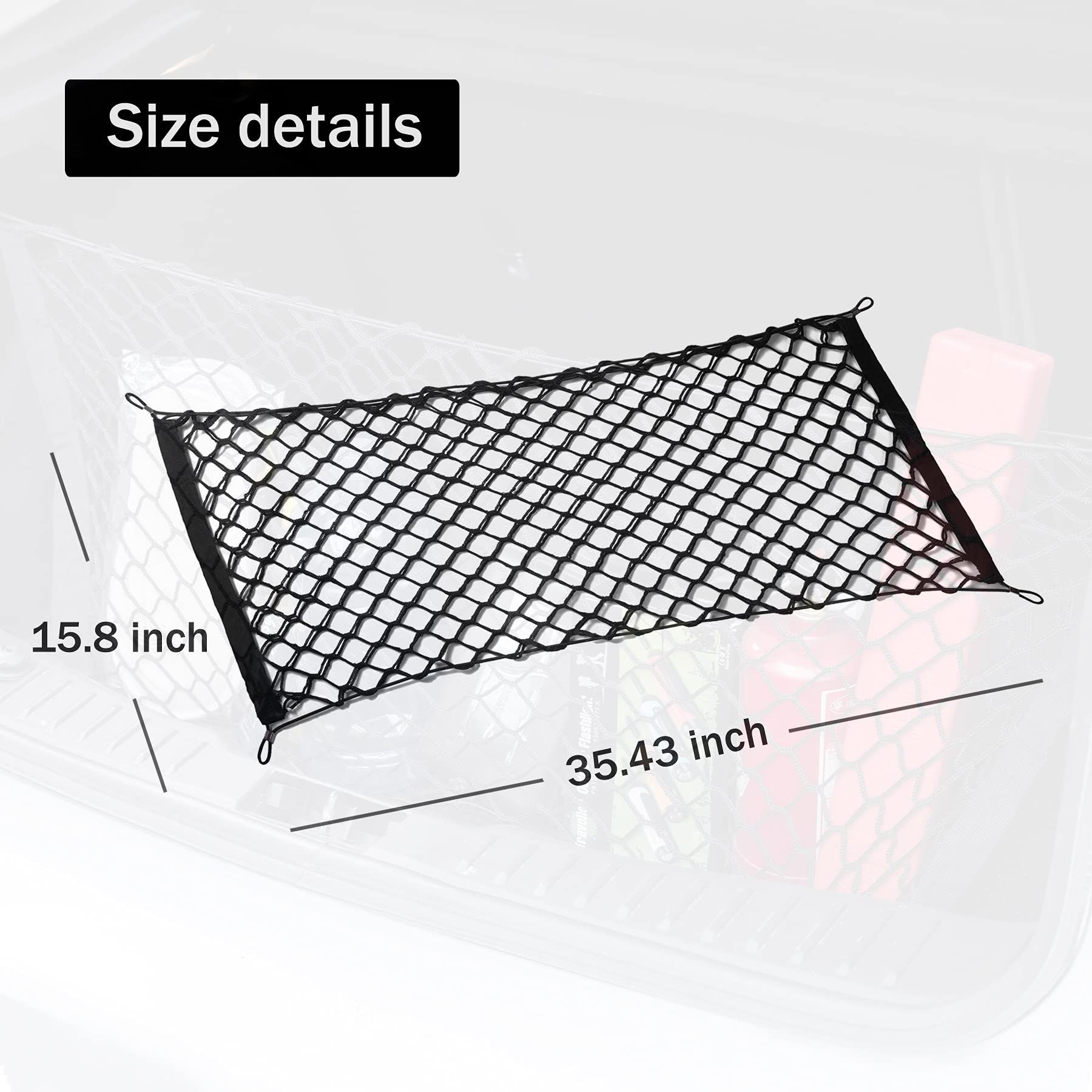 Cargo Net Stretchable, Car Exterior Accessories, Adjustable Elastic Trunk view 5