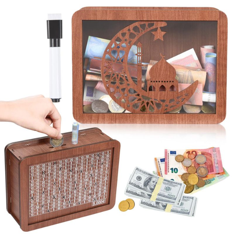 Wooden Piggy Bank for Adults view 2