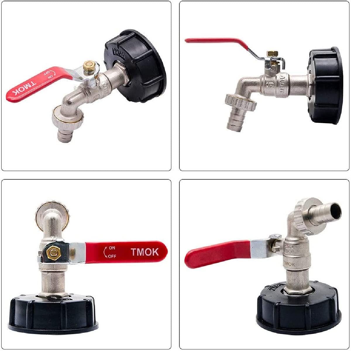 Tank Tap Adapter Brass Tap Coarse Thread Connector - Replacement Valve Fitting view 3