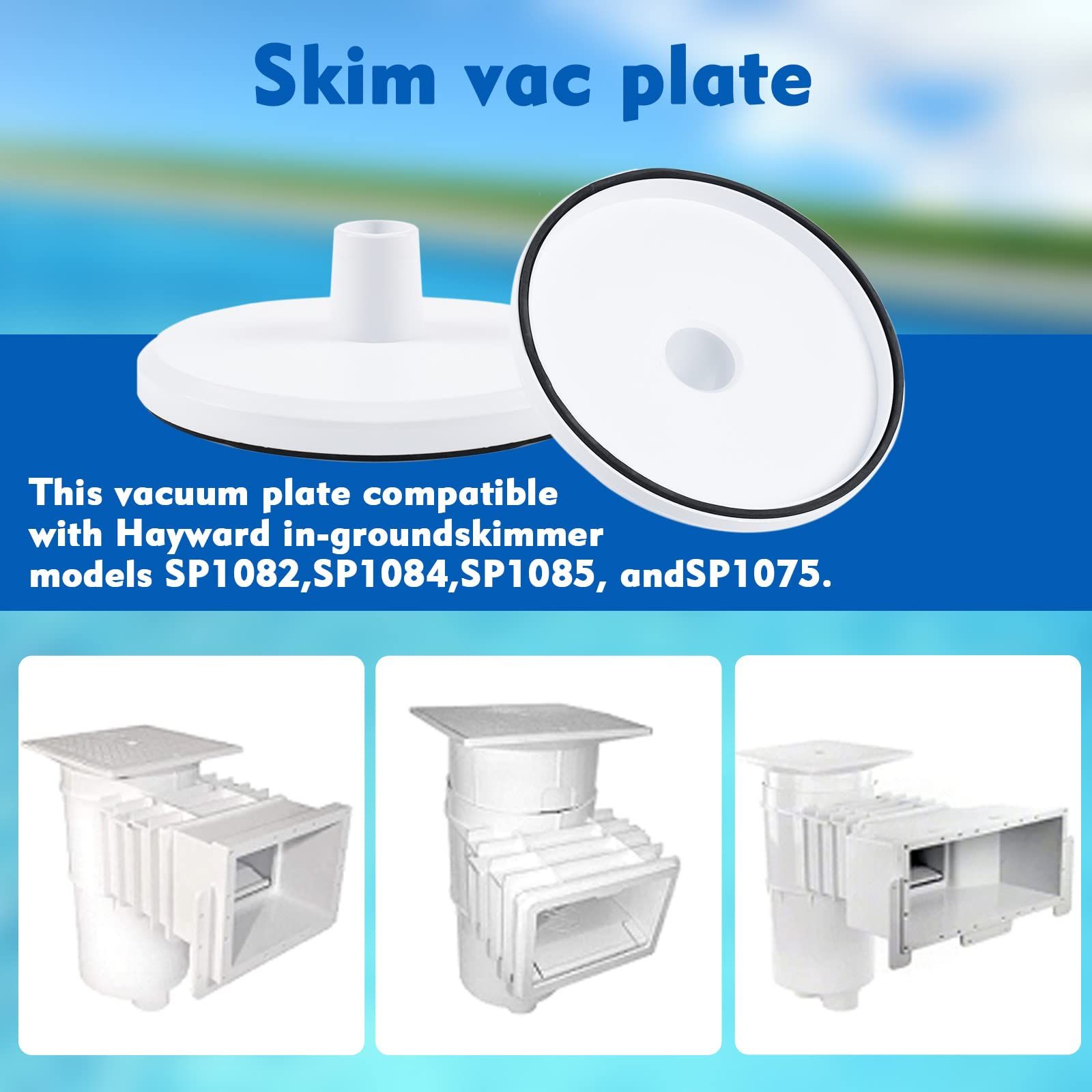 Pool Skimmer Vacuum Plate Compatible with Hayward Swimming Pool Skimmer SP1082 view 3