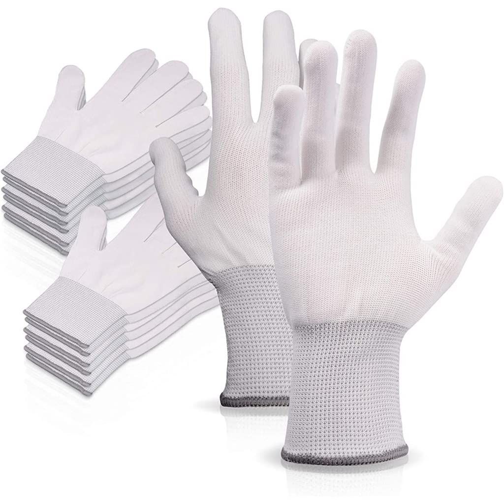 12 Pairs Gardening Non-Slip Gloves Yarn Nylon Cotton Labor Insurance
